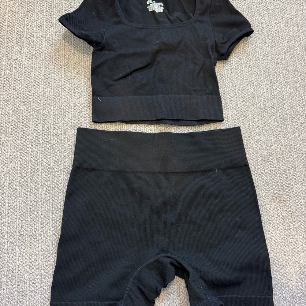 Wild fable ribbed athletic set